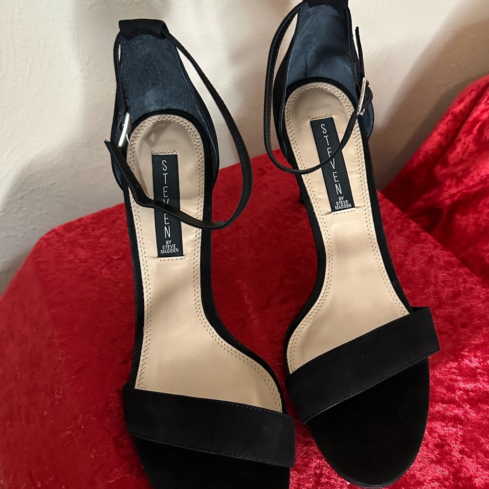Steve Madden blk Nubuck shoes, size 10